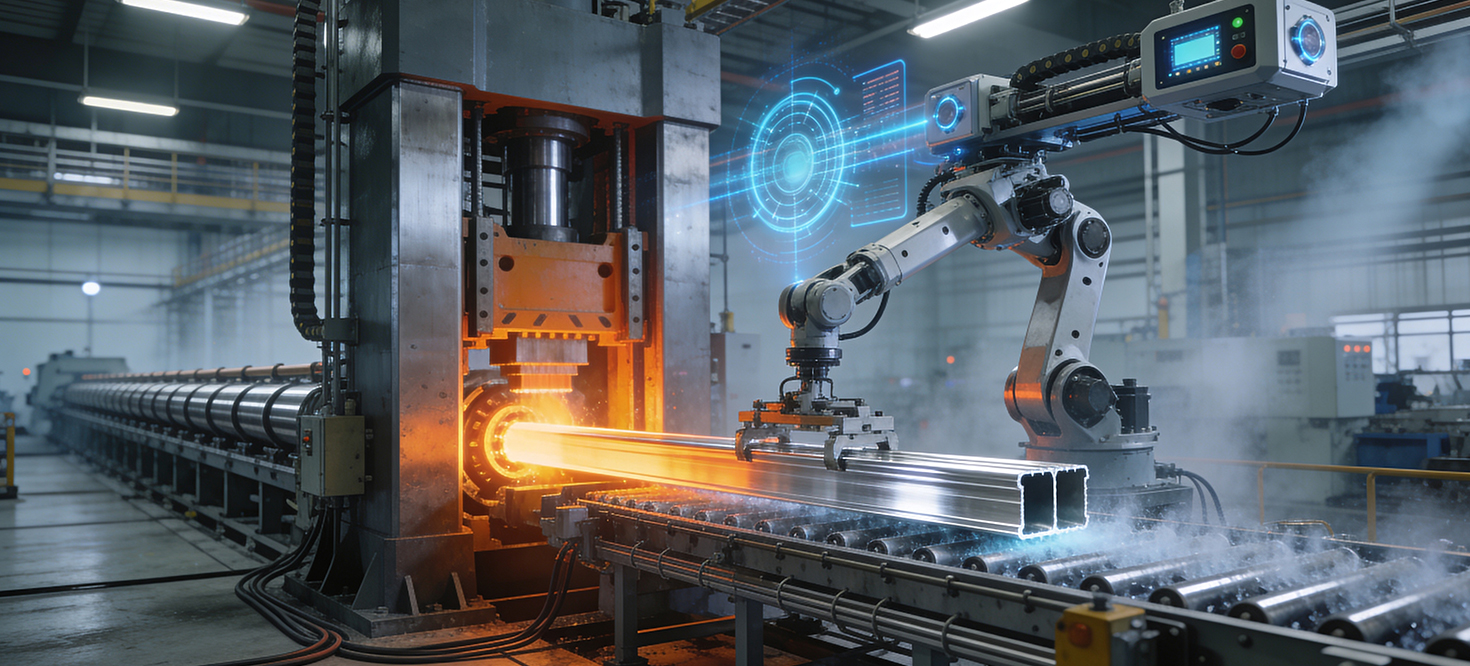 The Future of Aluminium Extrusion Automation, AI, and High-Capacity Press Innovation